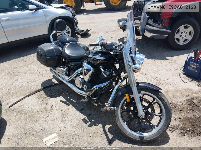 2012 Yamaha Xvs950 A/Ct VIN: JYAVN01E9CA012160 Lot: 45602271