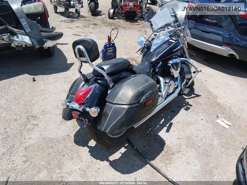 2012 Yamaha Xvs950 A/Ct VIN: JYAVN01E9CA012160 Lot: 45602271