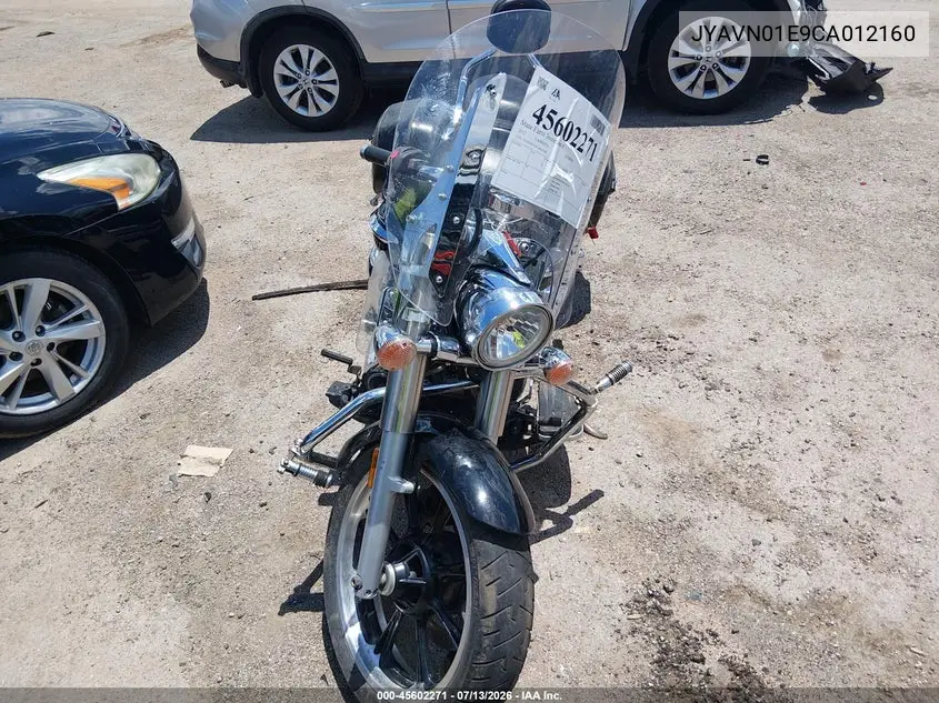 2012 Yamaha Xvs950 A/Ct VIN: JYAVN01E9CA012160 Lot: 45602271