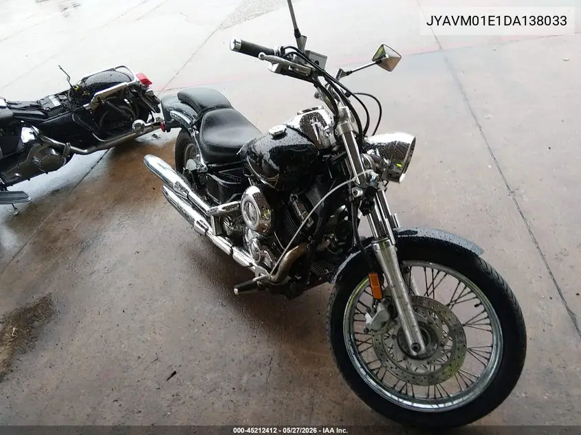 2013 Yamaha Xvs650 VIN: JYAVM01E1DA138033 Lot: 45212412