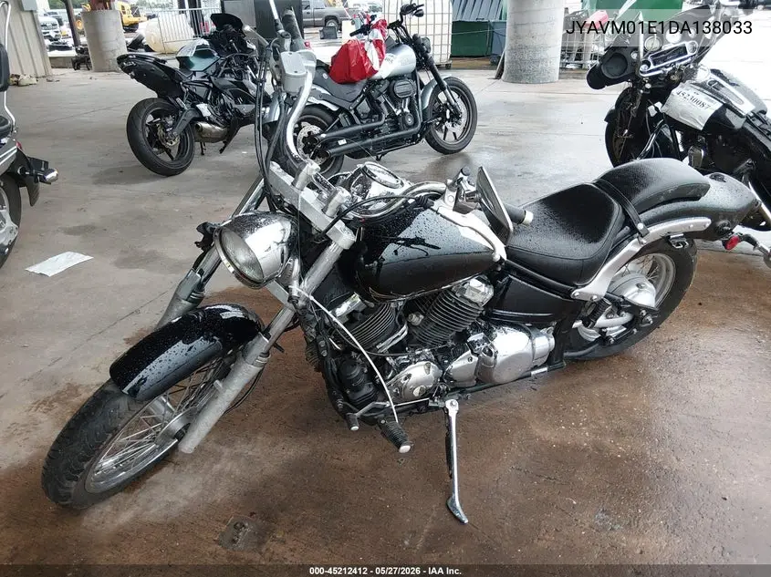 2013 Yamaha Xvs650 VIN: JYAVM01E1DA138033 Lot: 45212412