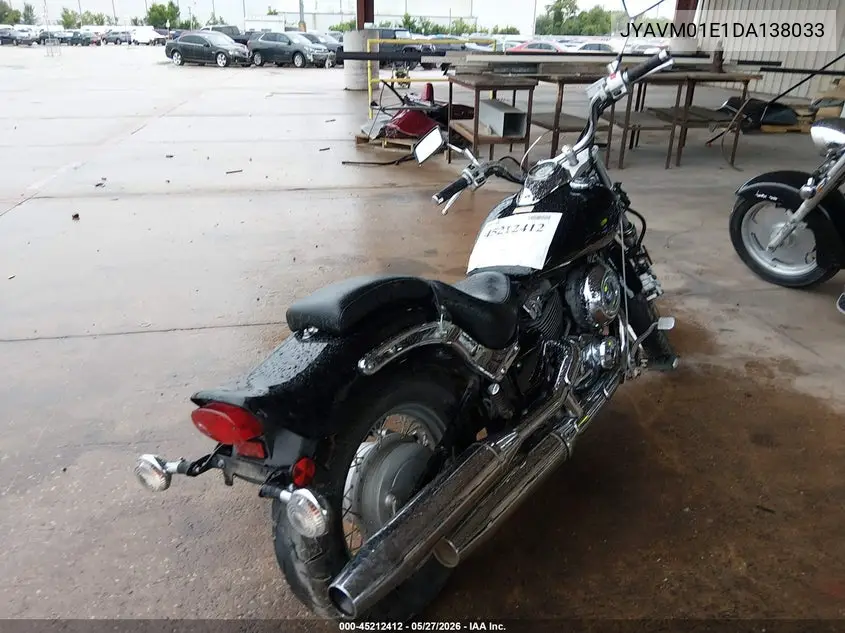 2013 Yamaha Xvs650 VIN: JYAVM01E1DA138033 Lot: 45212412