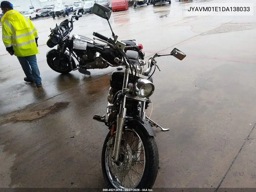 2013 Yamaha Xvs650 VIN: JYAVM01E1DA138033 Lot: 45212412