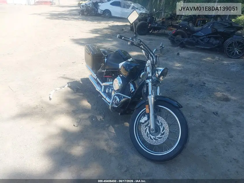 2013 Yamaha Xvs650 VIN: JYAVM01E8DA139051 Lot: 45406450