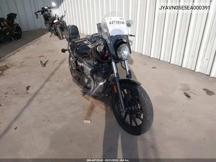 2014 Yamaha Xvs950 Cu VIN: JYAVN05E5EA000391 Lot: 44718140