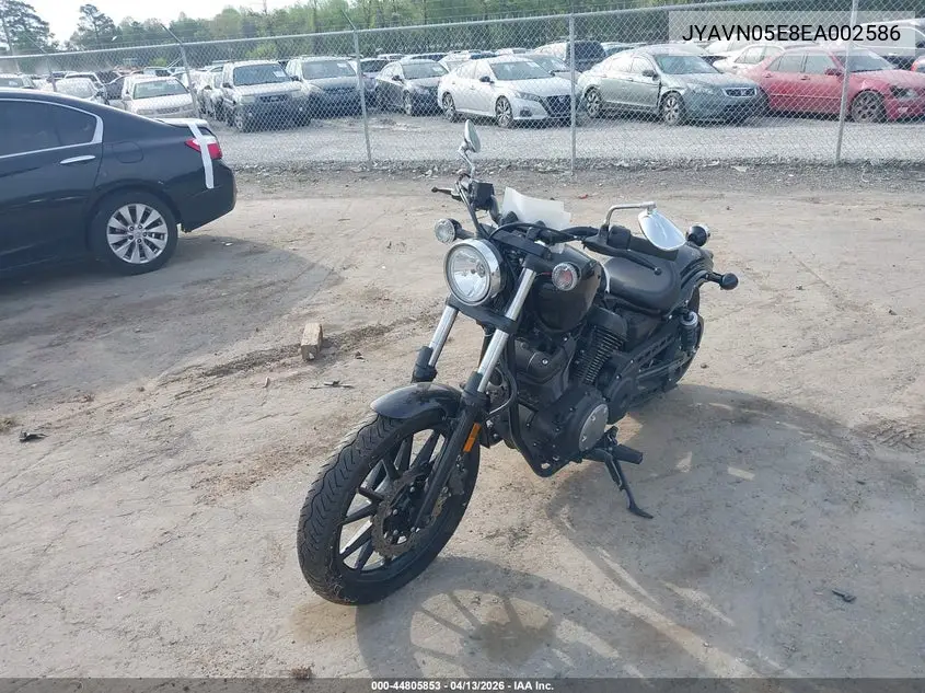 2014 Yamaha Xvs950 Cu VIN: JYAVN05E8EA002586 Lot: 44805853