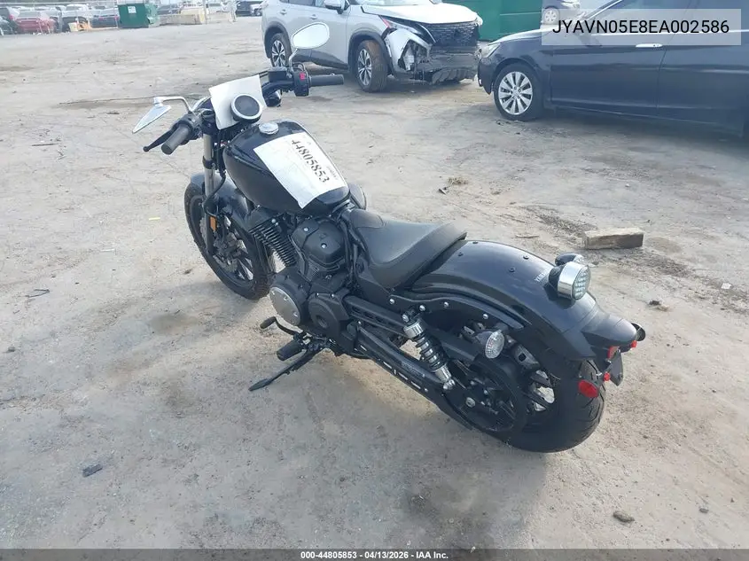 2014 Yamaha Xvs950 Cu VIN: JYAVN05E8EA002586 Lot: 44805853