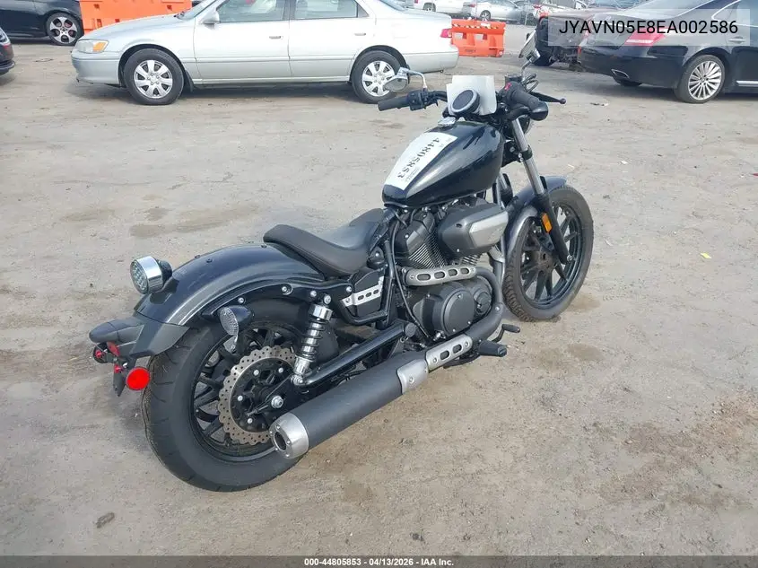 2014 Yamaha Xvs950 Cu VIN: JYAVN05E8EA002586 Lot: 44805853