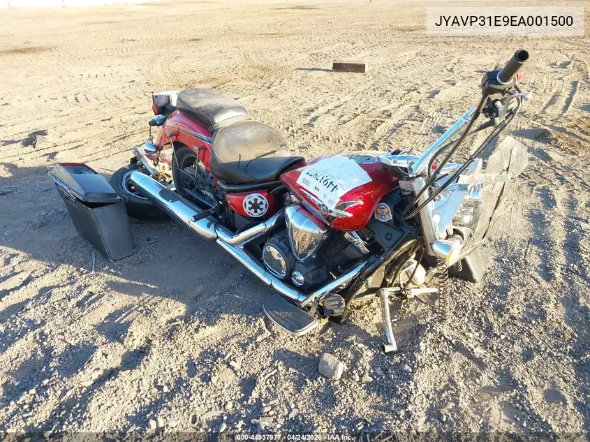 2014 Yamaha Xvs1300 A VIN: JYAVP31E9EA001500 Lot: 44937977