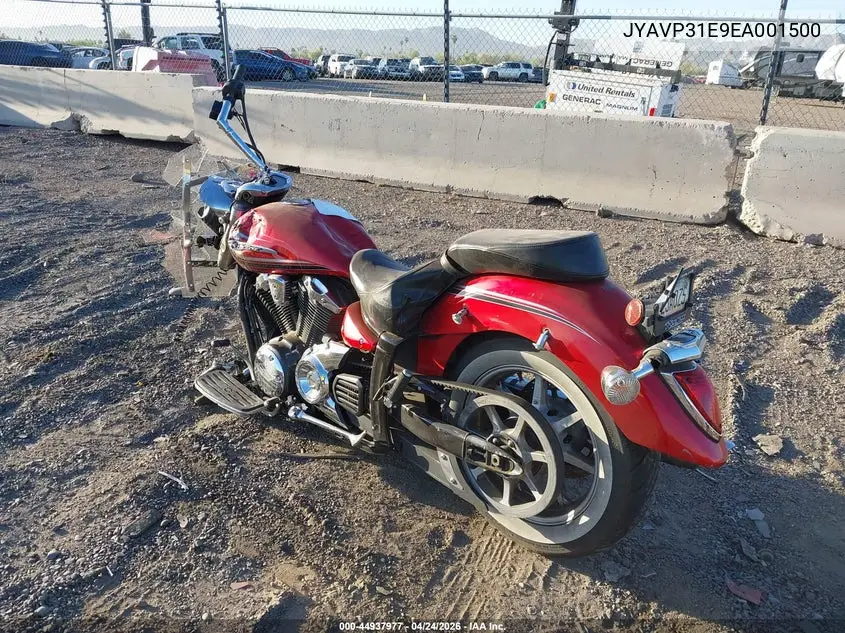 2014 Yamaha Xvs1300 A VIN: JYAVP31E9EA001500 Lot: 44937977