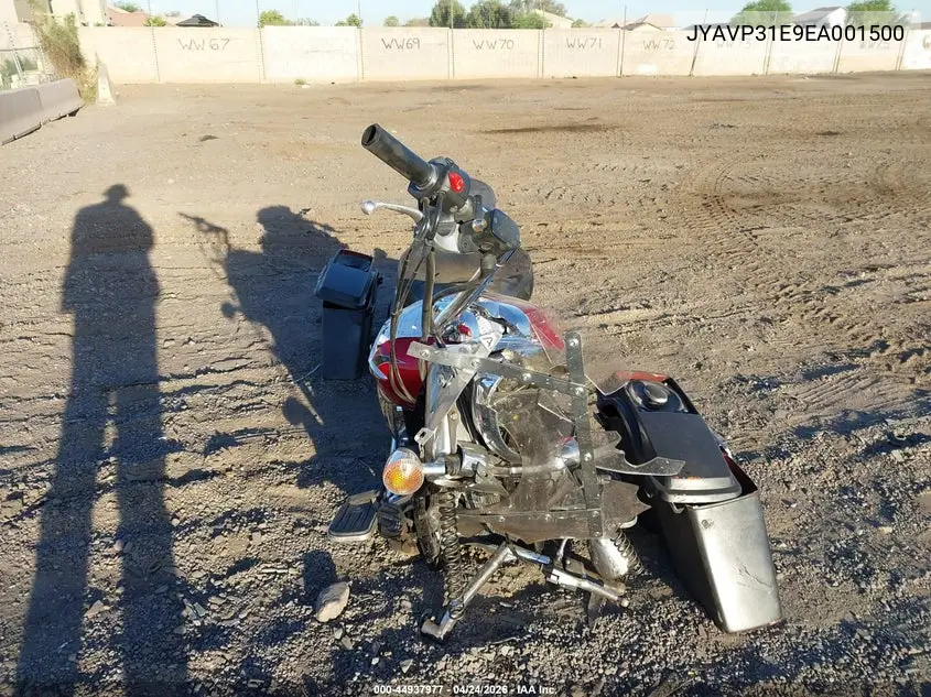 2014 Yamaha Xvs1300 A VIN: JYAVP31E9EA001500 Lot: 44937977