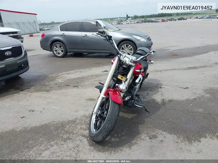 2014 Yamaha Xvs950 A/Ct VIN: JYAVN01E9EA019452 Lot: 45271693