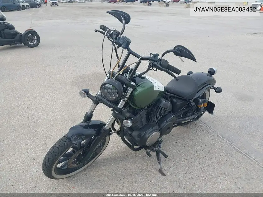 2014 Yamaha Xvs950 Cu VIN: JYAVN05E8EA003432 Lot: 45366530
