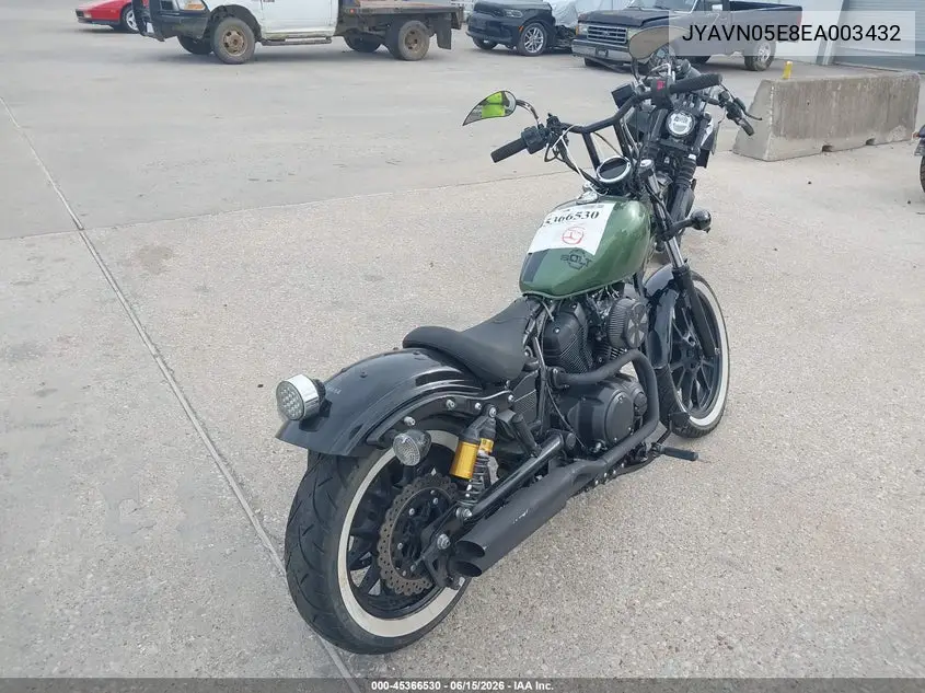 2014 Yamaha Xvs950 Cu VIN: JYAVN05E8EA003432 Lot: 45366530