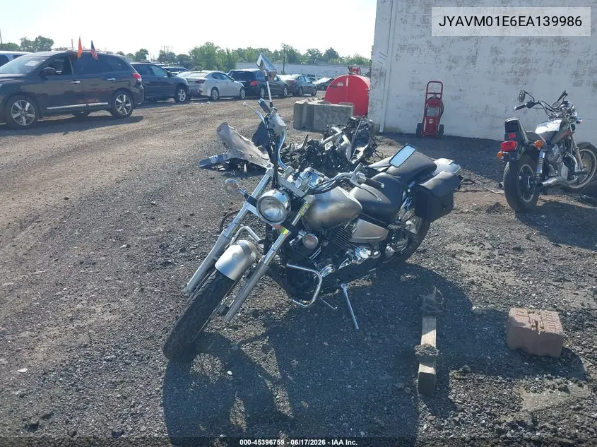 2014 Yamaha Xvs650 VIN: JYAVM01E6EA139986 Lot: 45396759