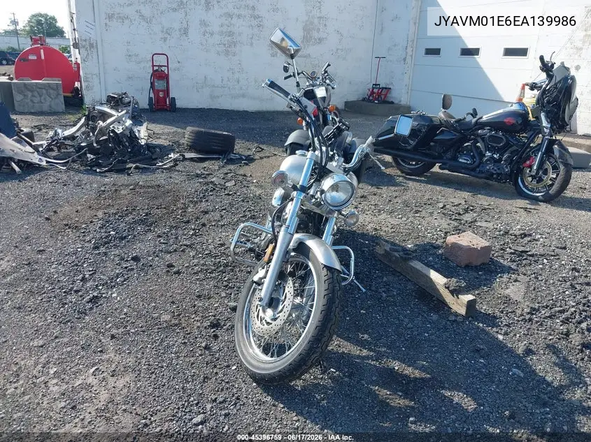 2014 Yamaha Xvs650 VIN: JYAVM01E6EA139986 Lot: 45396759