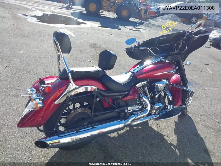 2014 Yamaha Xv1900 Ct/Cfd VIN: JYAVP22E0EA011308 Lot: 45407104