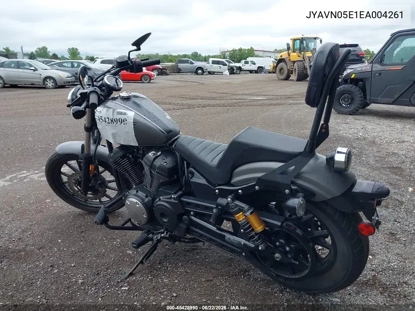 2014 Yamaha Xvs950 Cu VIN: JYAVN05E1EA004261 Lot: 45428990