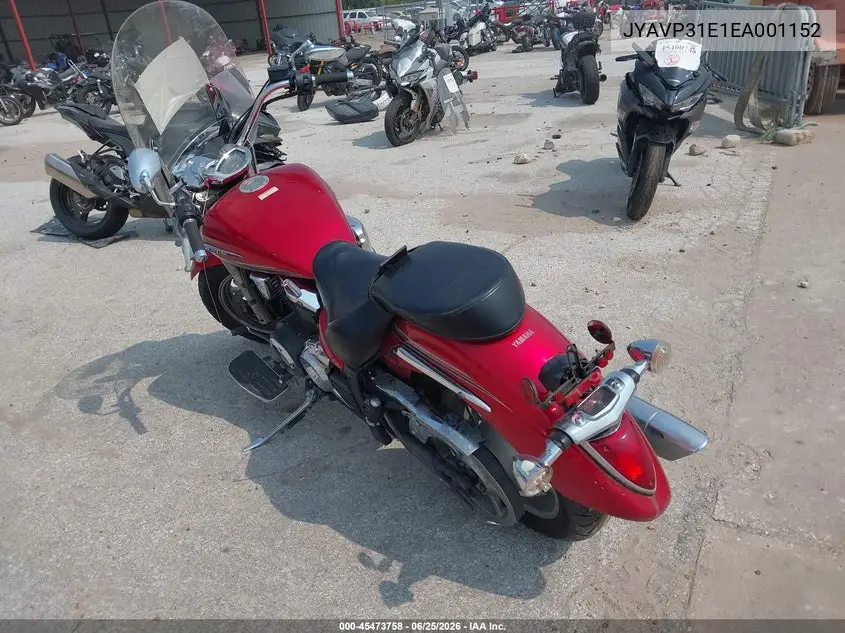 2014 Yamaha Xvs1300 A VIN: JYAVP31E1EA001152 Lot: 45473758