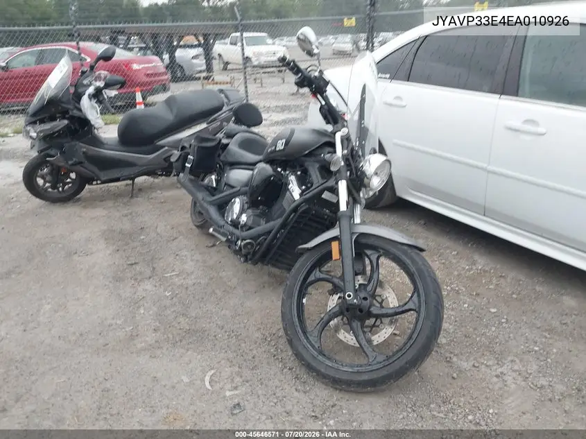 2014 Yamaha Xvs1300 Cu VIN: JYAVP33E4EA010926 Lot: 45646571