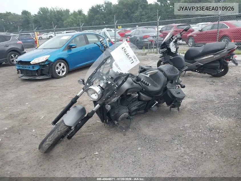 2014 Yamaha Xvs1300 Cu VIN: JYAVP33E4EA010926 Lot: 45646571