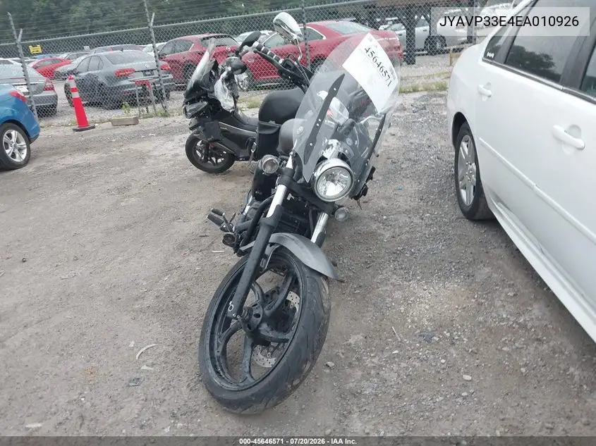 2014 Yamaha Xvs1300 Cu VIN: JYAVP33E4EA010926 Lot: 45646571