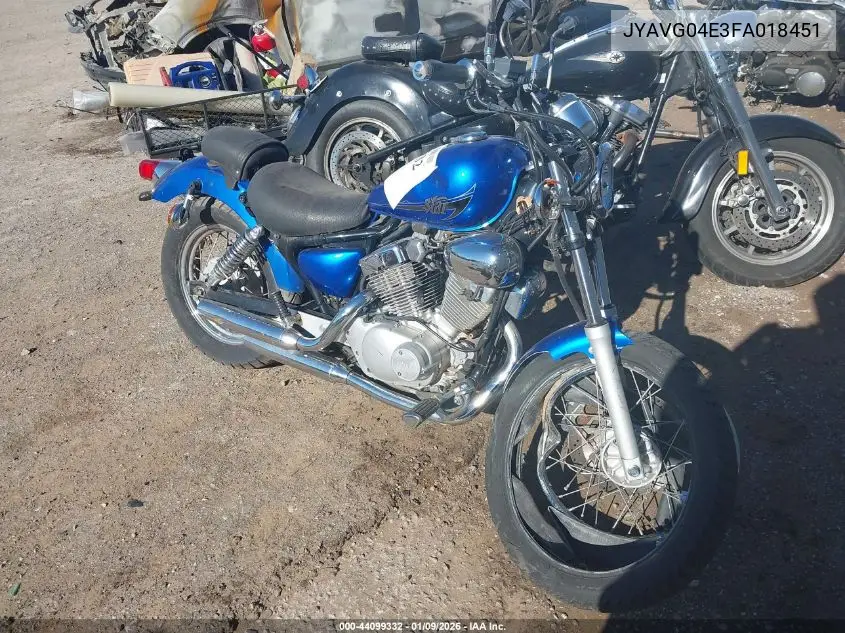 2015 Yamaha Xv250 VIN: JYAVG04E3FA018451 Lot: 44099332