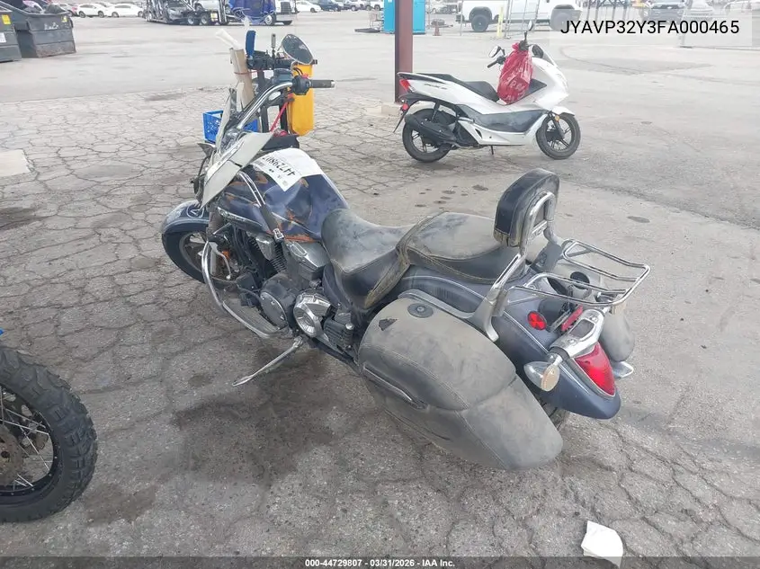 2015 Yamaha Xvs1300 Ctc/Ctbc VIN: JYAVP32Y3FA000465 Lot: 44729807