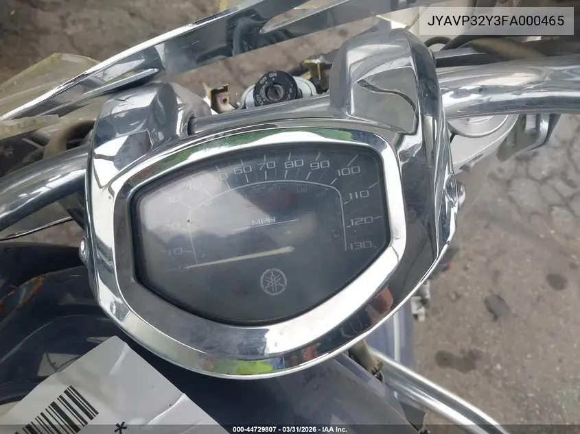 2015 Yamaha Xvs1300 Ctc/Ctbc VIN: JYAVP32Y3FA000465 Lot: 44729807