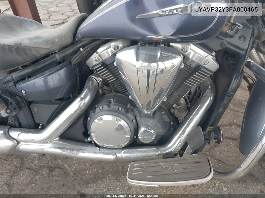 2015 Yamaha Xvs1300 Ctc/Ctbc VIN: JYAVP32Y3FA000465 Lot: 44729807