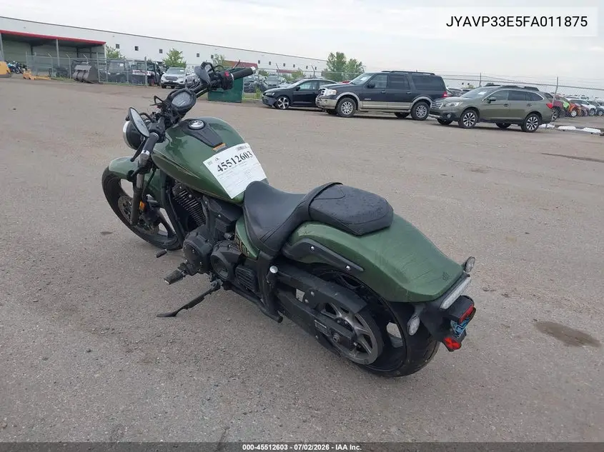 2015 Yamaha Xvs1300 Cu VIN: JYAVP33E5FA011875 Lot: 45512603