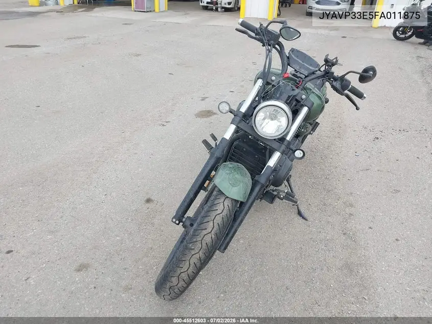 2015 Yamaha Xvs1300 Cu VIN: JYAVP33E5FA011875 Lot: 45512603