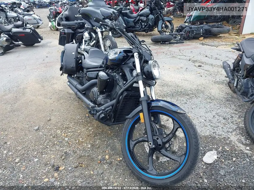 2017 Yamaha Xvs1300 Cuc VIN: JYAVP33Y4HA001271 Lot: 45615732