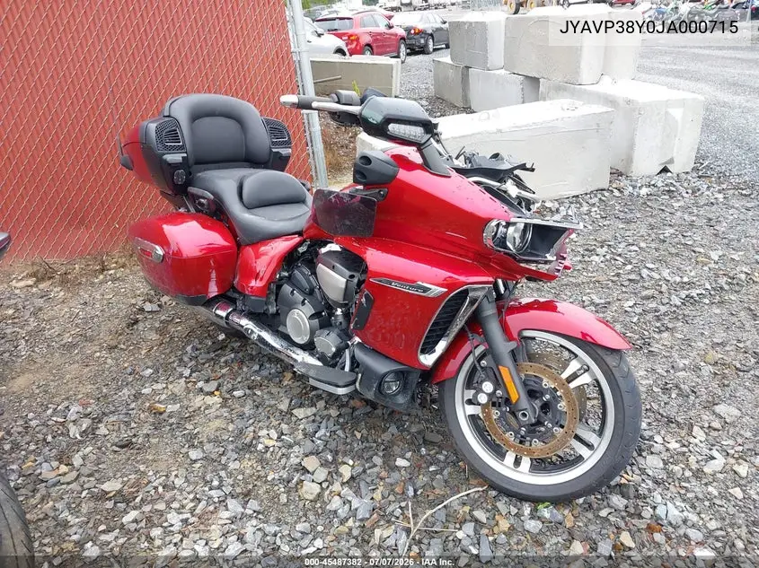 2018 Yamaha Xv1900 Fd VIN: JYAVP38Y0JA000715 Lot: 45487382