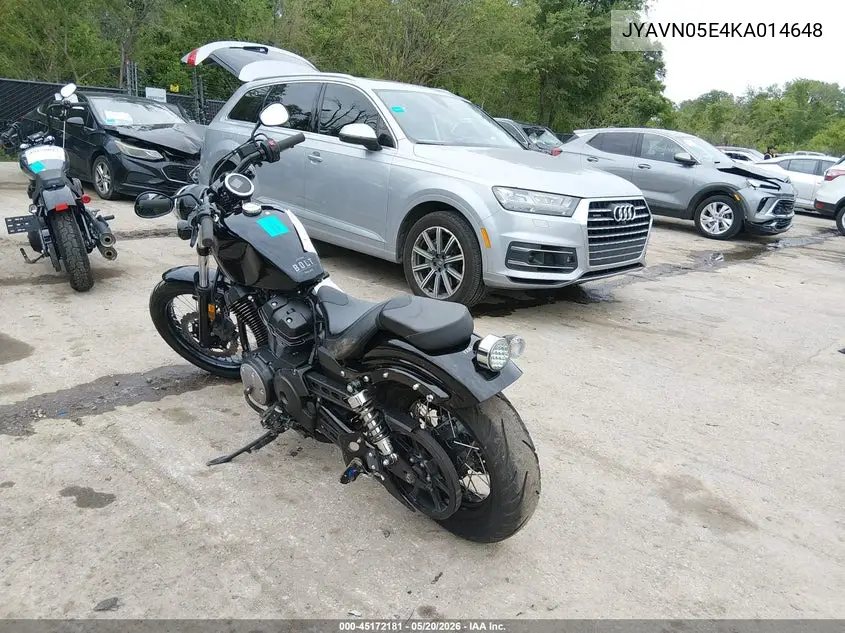 2019 Yamaha Xvs950 Cu/Cuc VIN: JYAVN05E4KA014648 Lot: 45172181