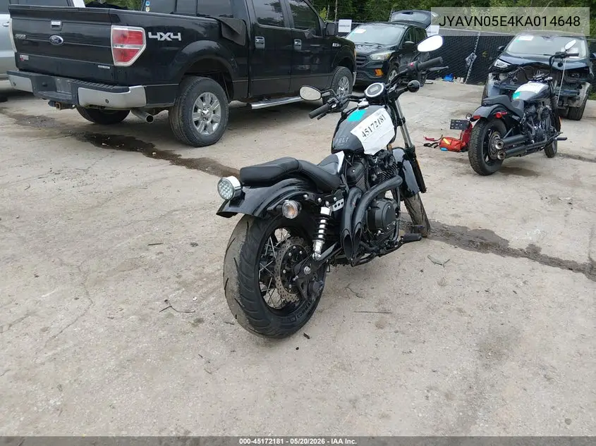 2019 Yamaha Xvs950 Cu/Cuc VIN: JYAVN05E4KA014648 Lot: 45172181