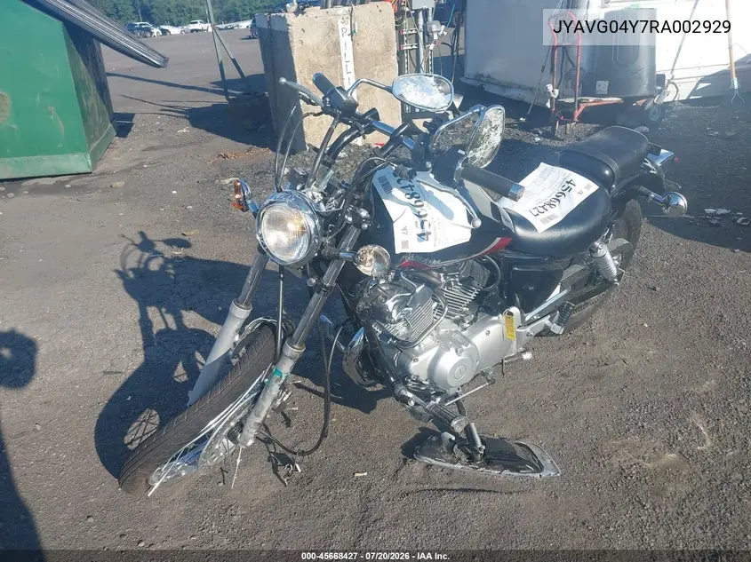 2024 Yamaha Xv250 C VIN: JYAVG04Y7RA002929 Lot: 45668427
