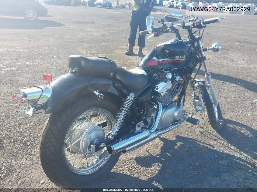 2024 Yamaha Xv250 C VIN: JYAVG04Y7RA002929 Lot: 45668427
