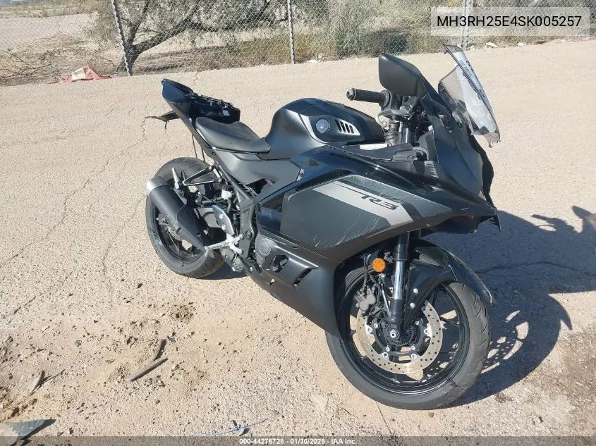 2025 Yamaha Yfz320 A VIN: MH3RH25E4SK005257 Lot: 44276728