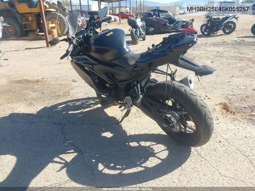 2025 Yamaha Yfz320 A VIN: MH3RH25E4SK005257 Lot: 44276728