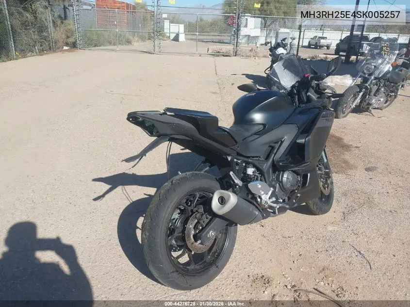 2025 Yamaha Yfz320 A VIN: MH3RH25E4SK005257 Lot: 44276728