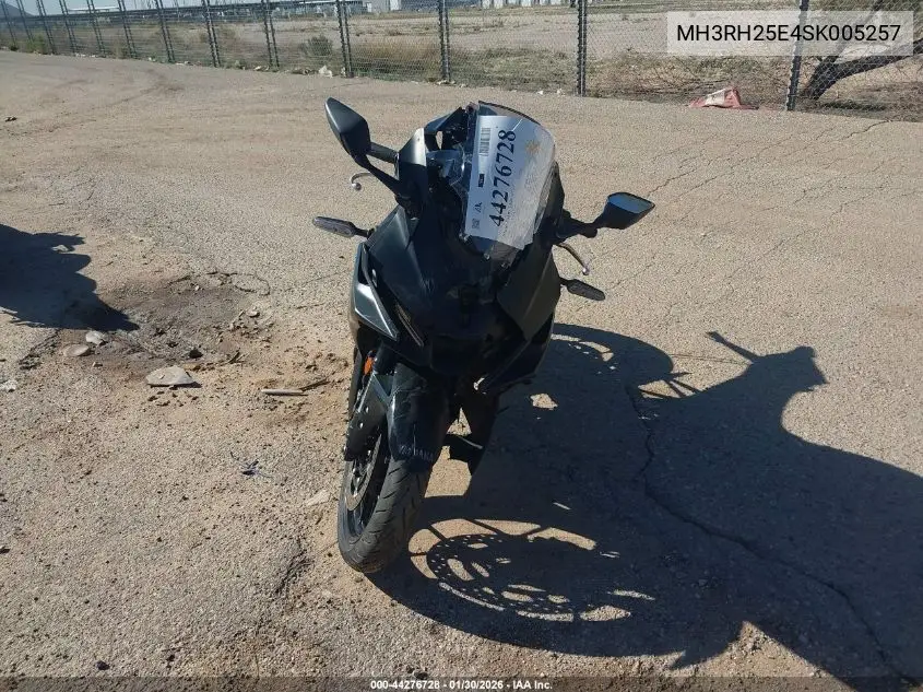 2025 Yamaha Yfz320 A VIN: MH3RH25E4SK005257 Lot: 44276728