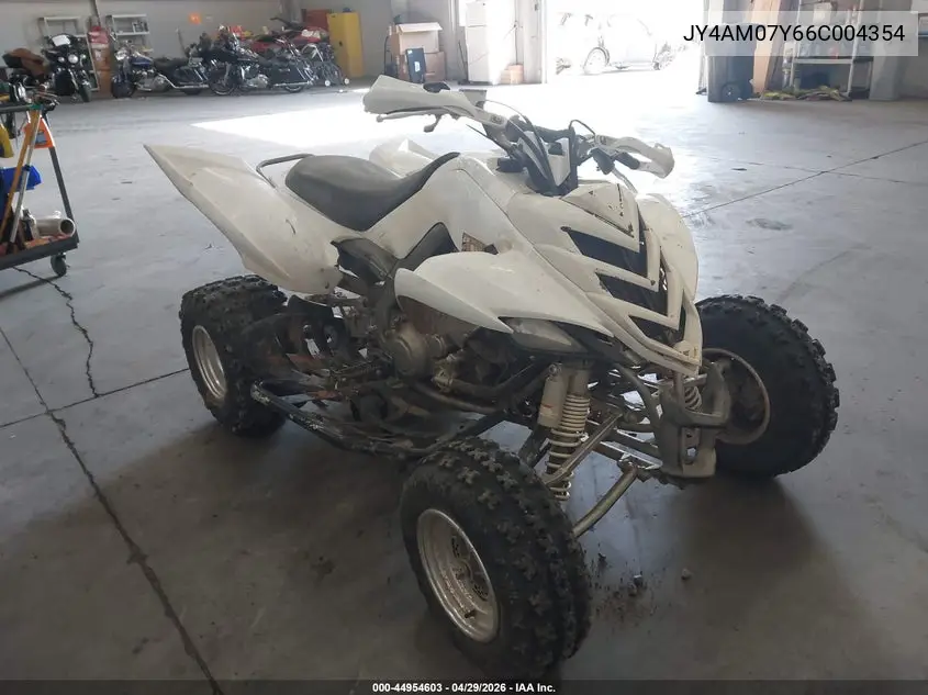 2006 Yamaha Yfm700 VIN: JY4AM07Y66C004354 Lot: 44954603