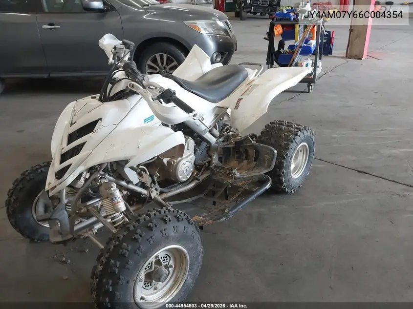 2006 Yamaha Yfm700 VIN: JY4AM07Y66C004354 Lot: 44954603