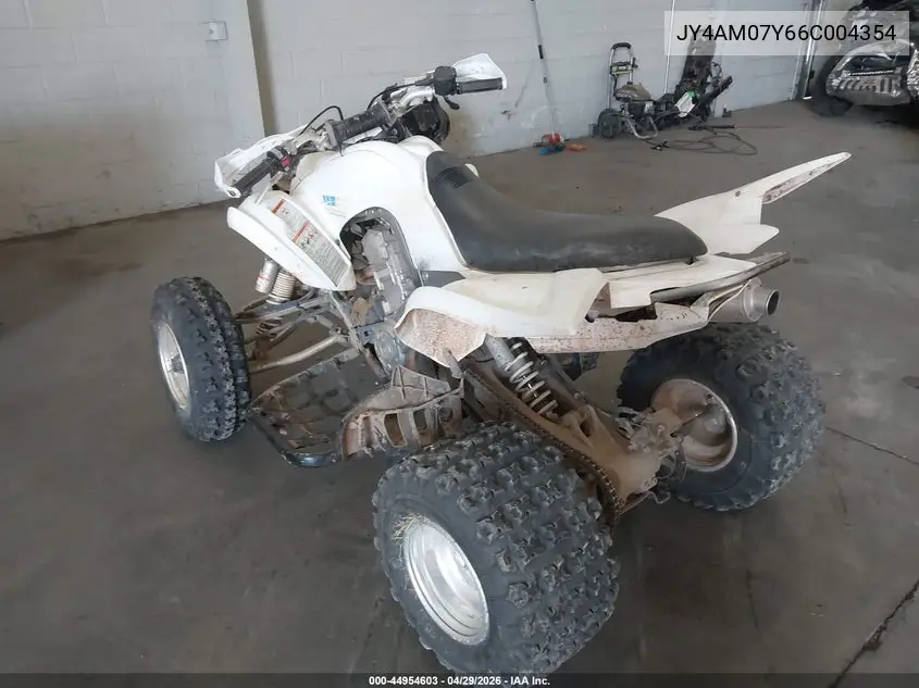 2006 Yamaha Yfm700 VIN: JY4AM07Y66C004354 Lot: 44954603