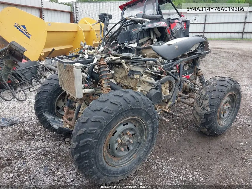 2006 Yamaha Yfm450 Fwan VIN: 5Y4AJ14Y76A019386 Lot: 45134153