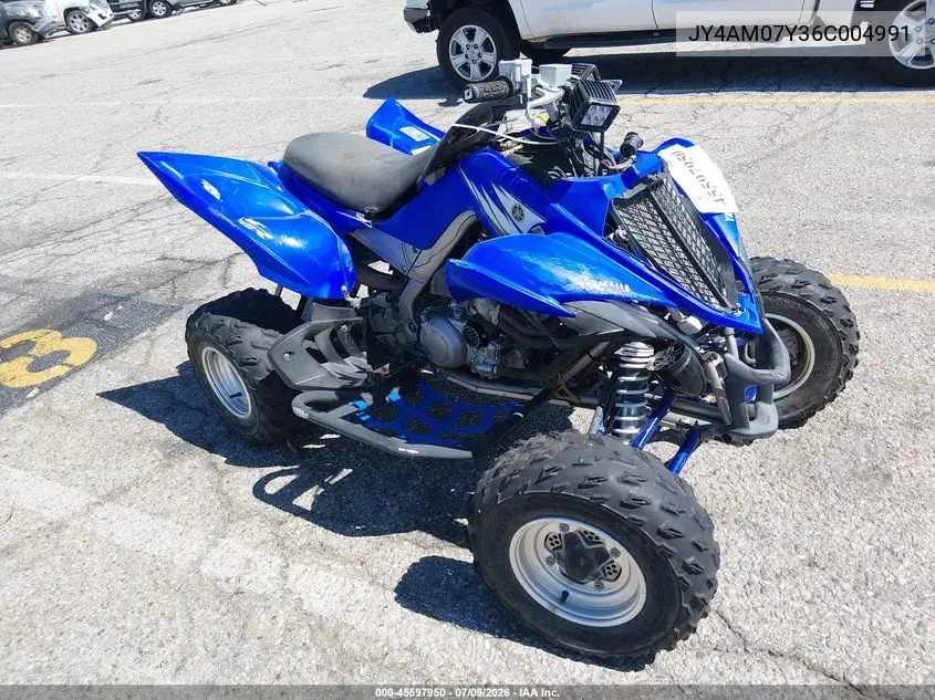 2006 Yamaha Yfm700 R VIN: JY4AM07Y36C004991 Lot: 45597950