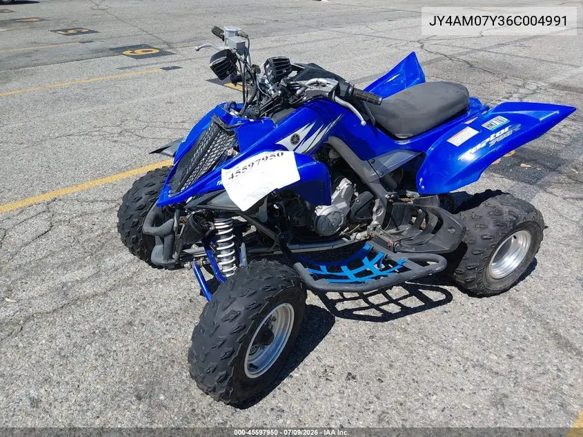 2006 Yamaha Yfm700 R VIN: JY4AM07Y36C004991 Lot: 45597950