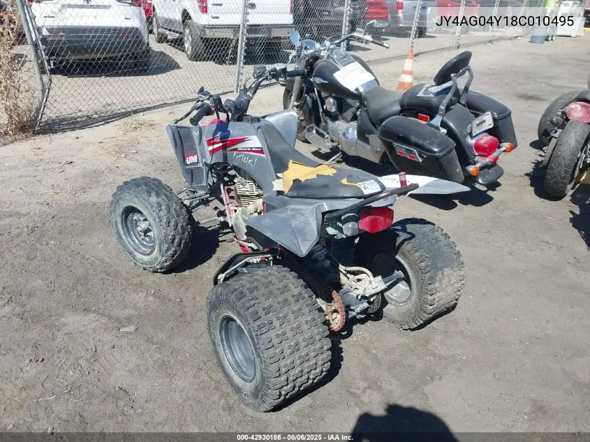 2008 Yamaha Yfm250 R VIN: JY4AG04Y18C010495 Lot: 42930186