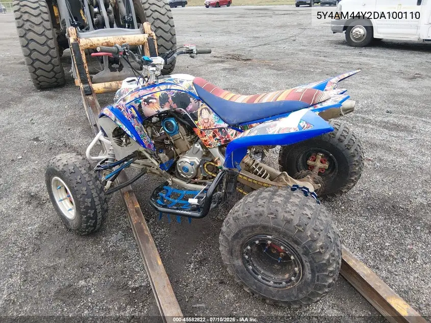 2013 Yamaha Yfm700 R VIN: 5Y4AM44Y2DA100110 Lot: 45582822